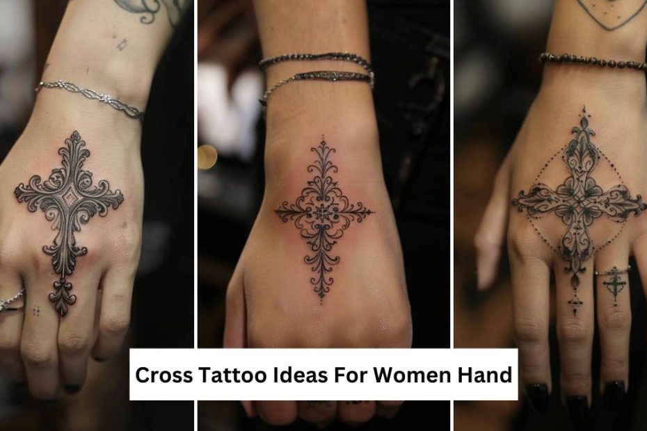 Cross Tattoo Ideas For Women Hand